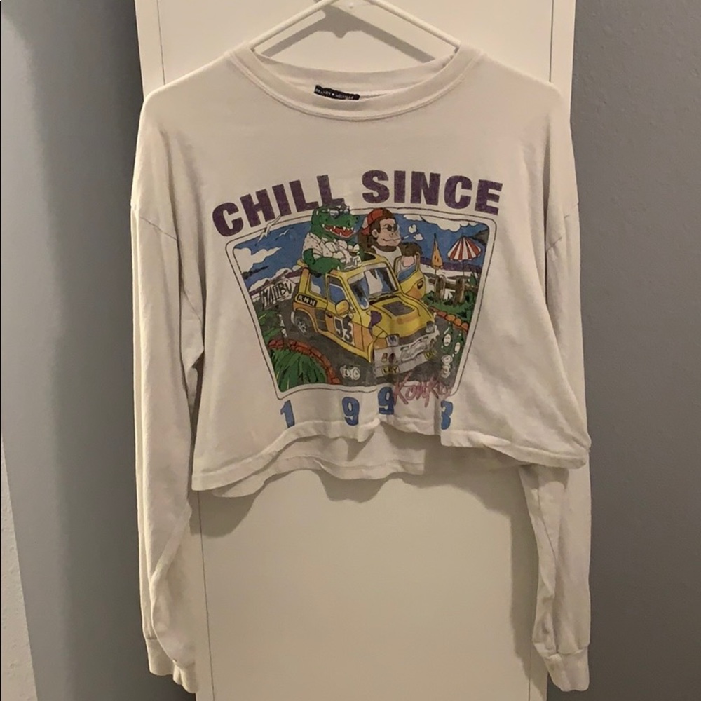 Brandy Melville long sleeve crop top